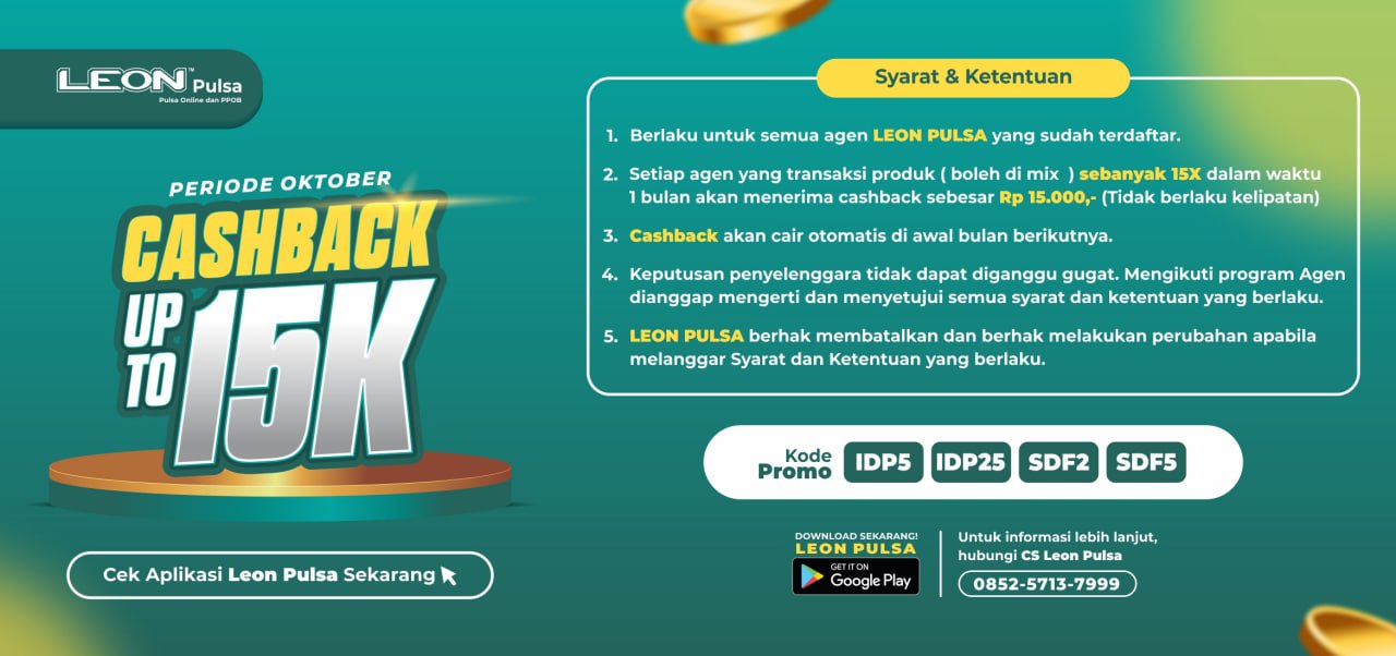 Cashback Extra Buat Agen