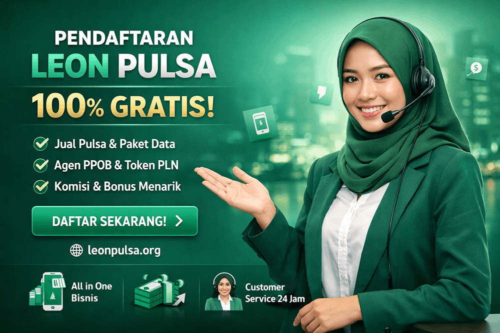 Cara daftar agen pulsa Leon Pulsa